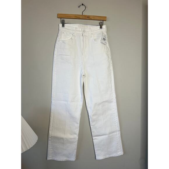 NWT Mother The High Waisted Tunnel Vision Ankle White Denim Jeans Size:25 - Picture 2 of 9